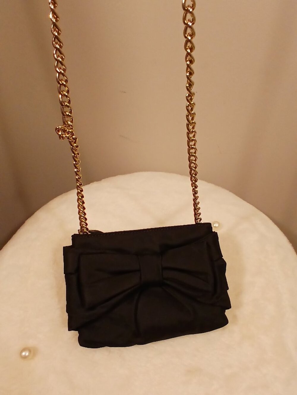 Kate Spade Black Nylon Bow Crossbody & Shoulder Bag with Dust Bag